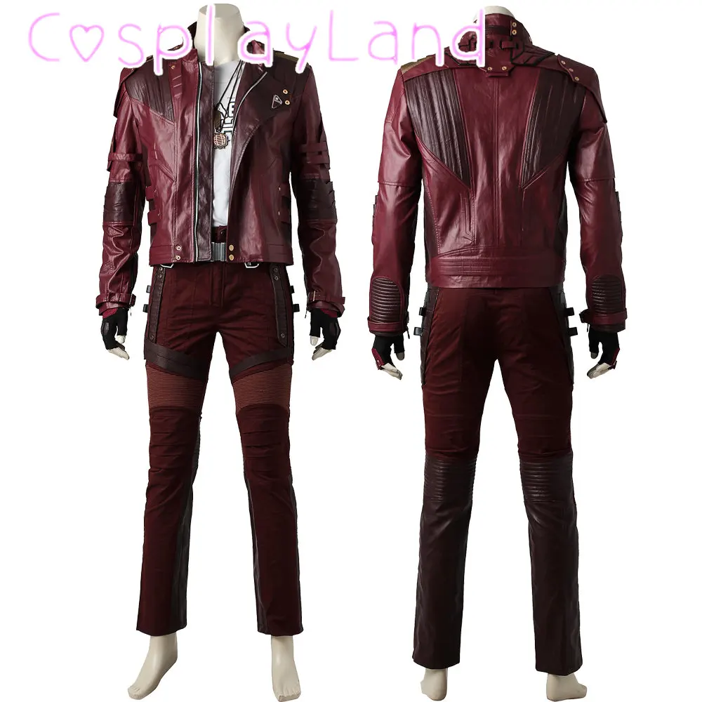 Men'S Fashion Leather Jacket - Galaxy Guardians Peter Quill kostum Cosplay