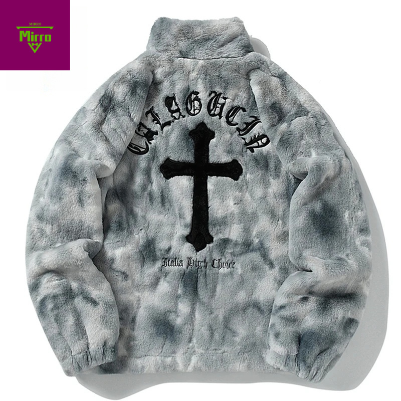 Sherpa Jacket Fleece - Jaket Fleece Vintage Streetwear Bordir Silang
