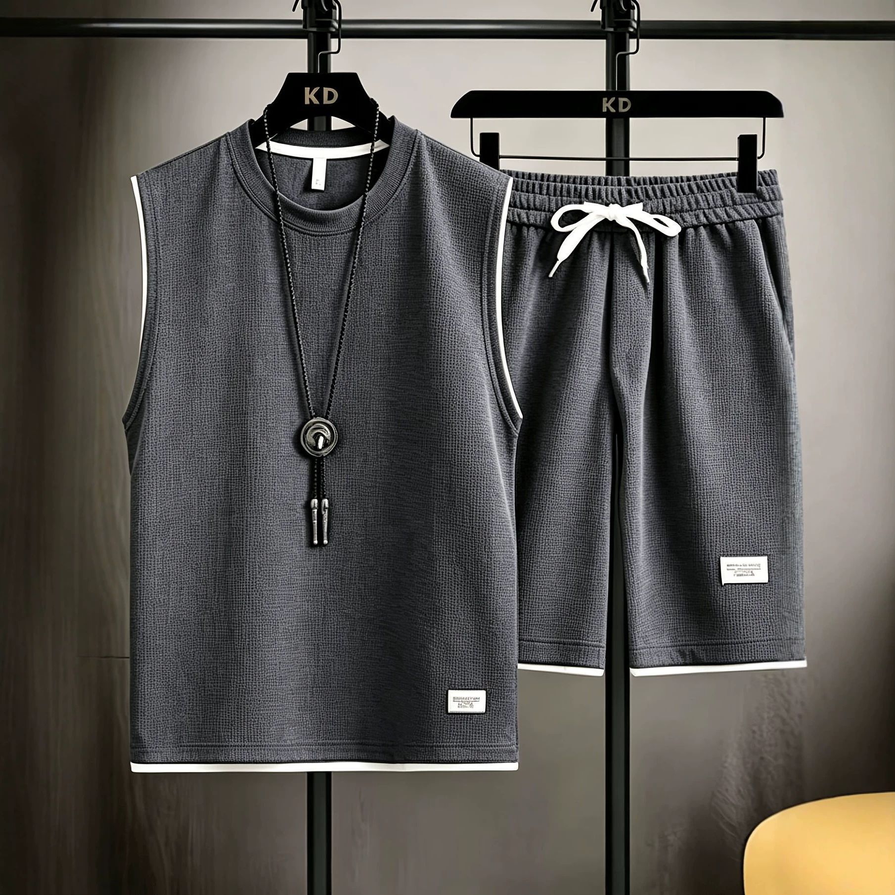 Mens Fashion Casual - Setelan rompi pria musim panas berkualitas