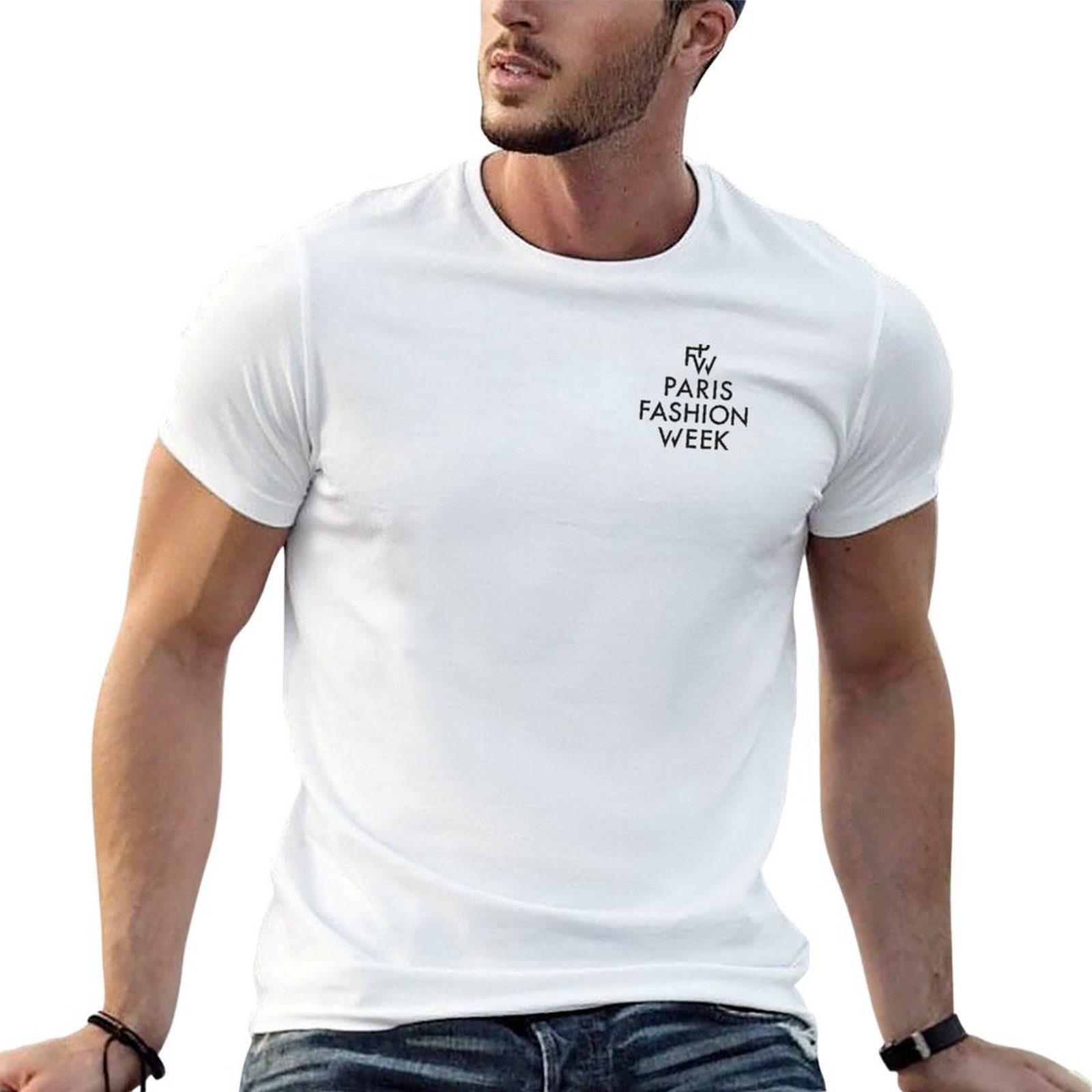 Men'S Paris Fashion Week - Kaos Paris Fashion Week dengan motif