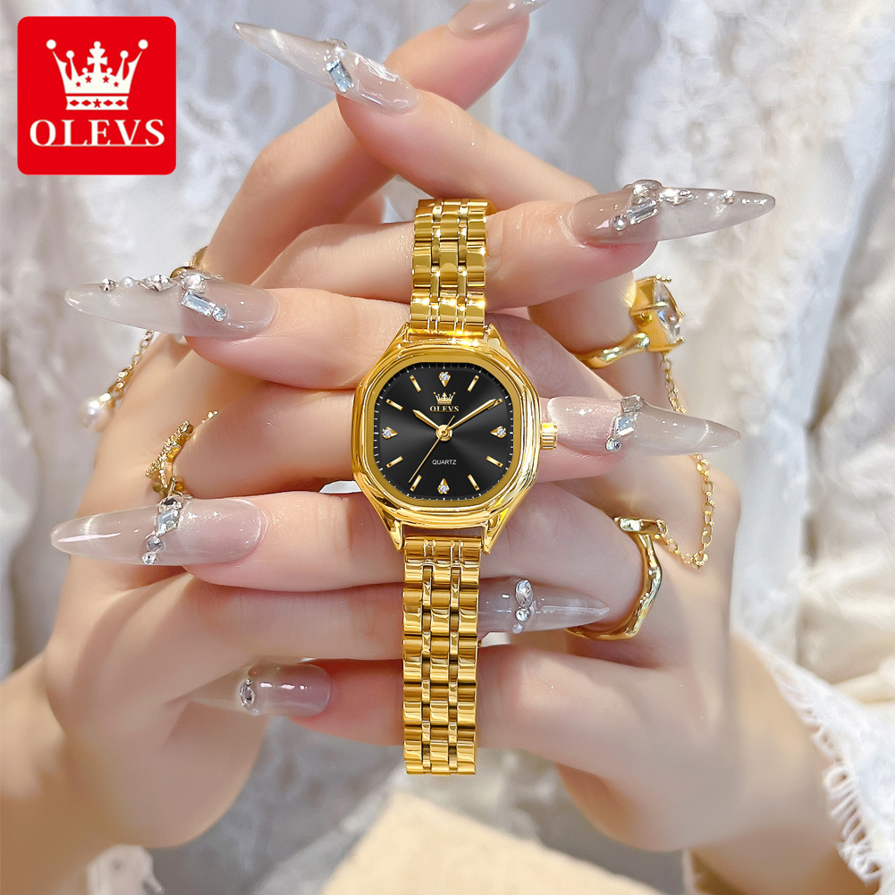 Men Fashion Elegant - Jam Tangan Wanita OLEVS 5888 Emas