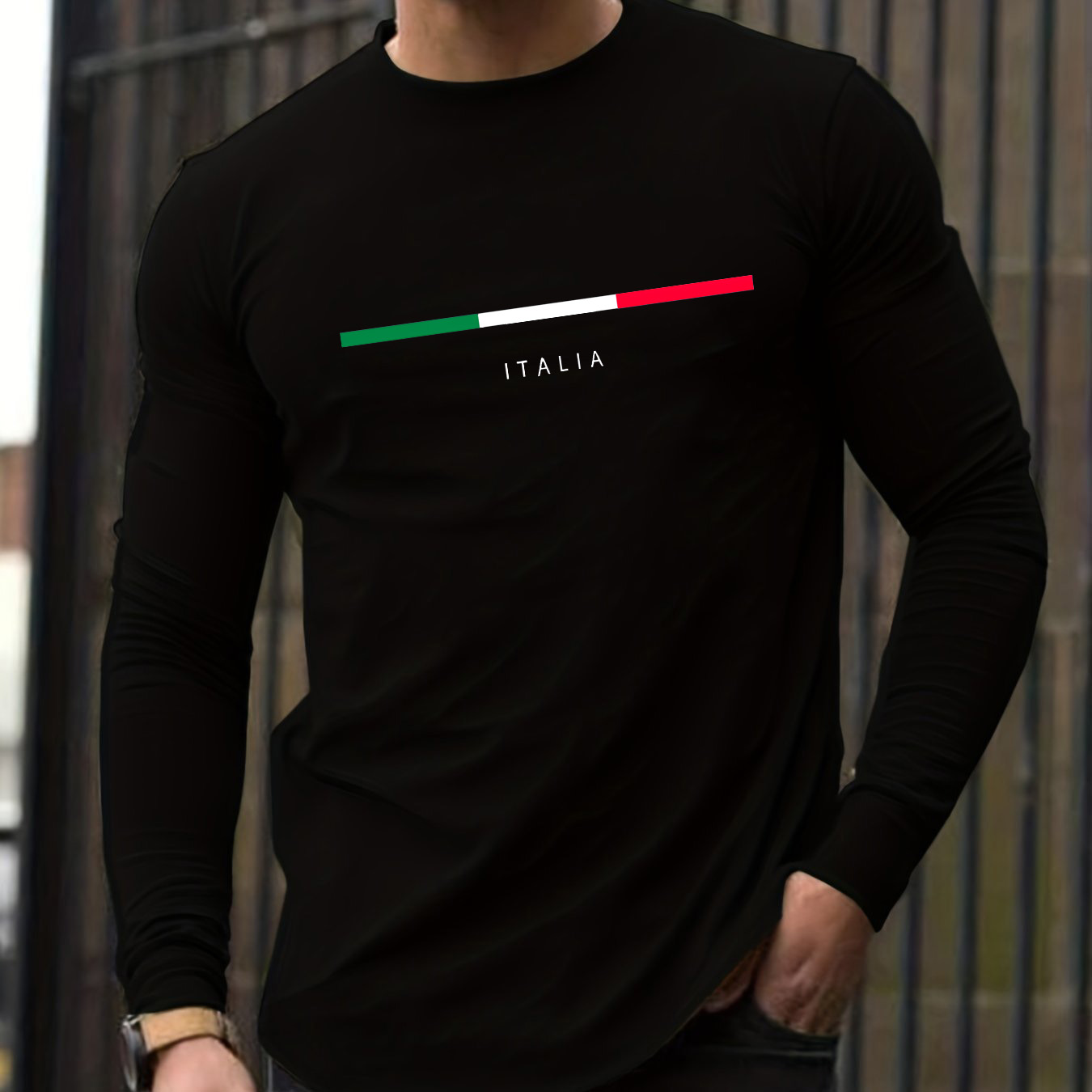 Men'S Fashion 2025 - Kaos oblong pria lengan panjang 100%