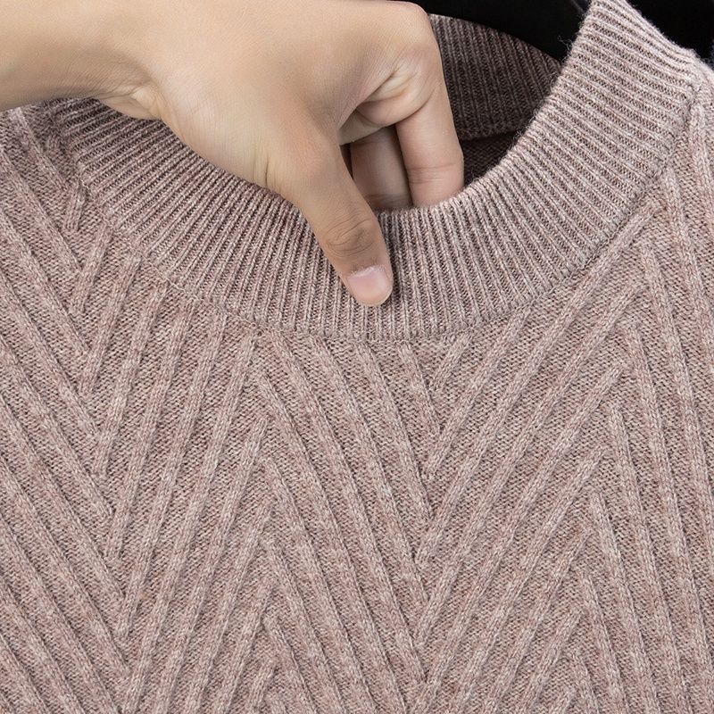 Mens Fashion Jumpers - Atasan Wol Kasmir 100% Pria Musim