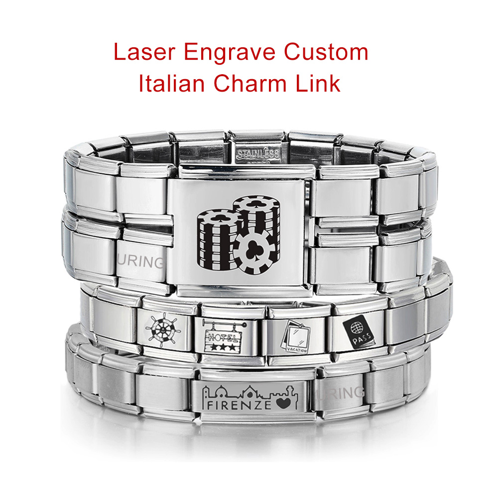 Men'S Fashion Jewelry Bracelets - URING Tautan Jimat Italia Ukiran Laser