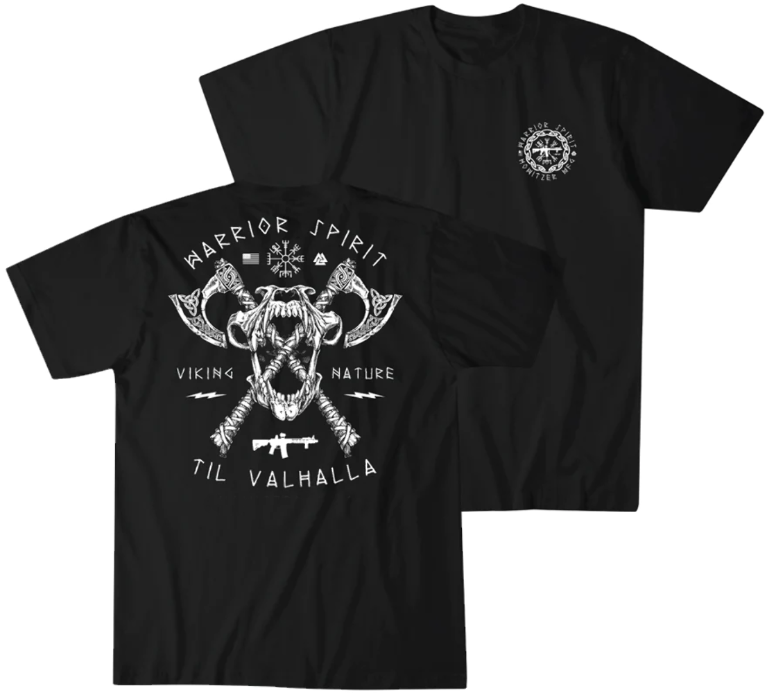 Military Shirt Men - Til Valhalla Vi Kaos Taktis Prajurit