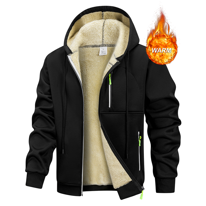 Sherpa Jacket Fleece - Jaket Pria Musim Dingin Berbahan Sherpa