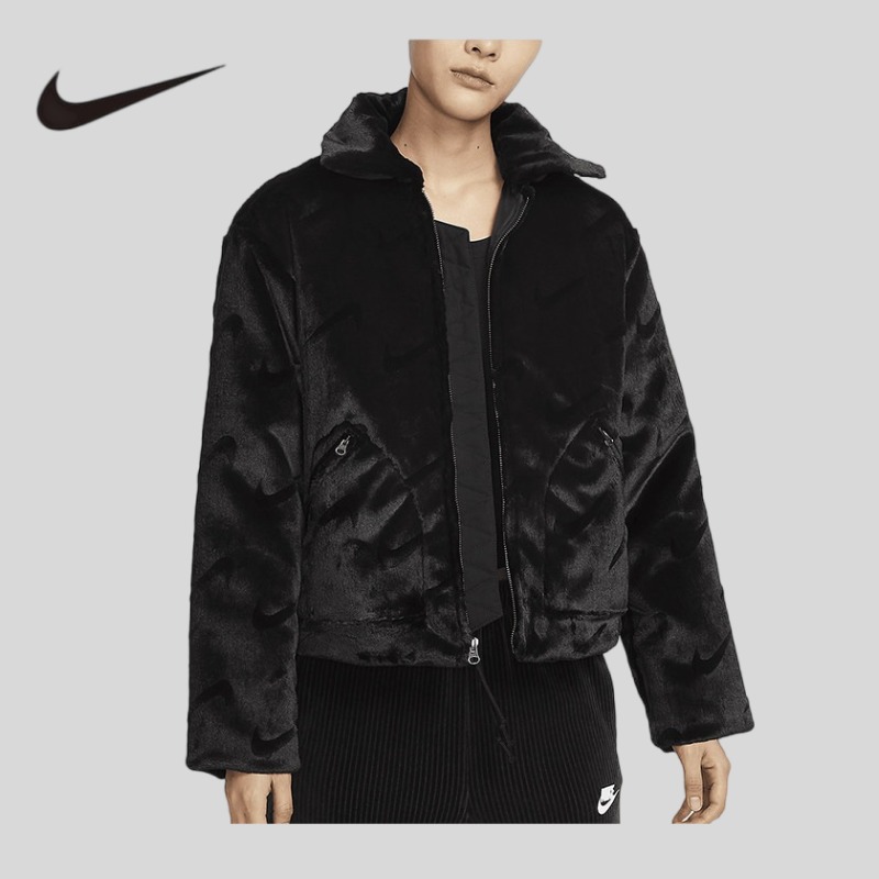 Sherpa Jacket Fleece - Jaket Bulu Sherpa Nike Musim Semi