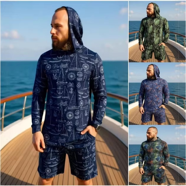 Military Shirt Men - Setelan Dua Potong Hoodie Unisex Motif