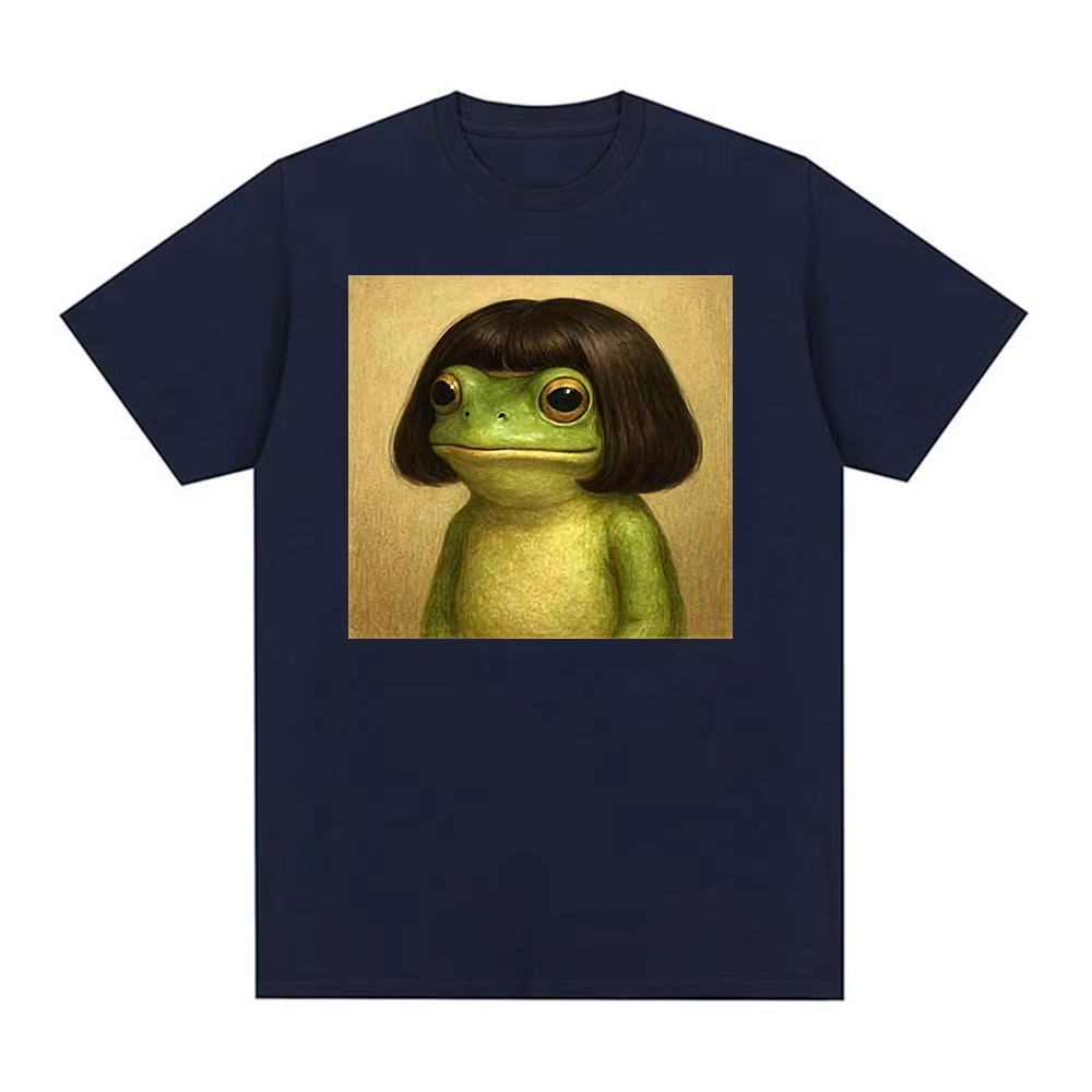 Men'S Fashion Haircuts - Kaos Meme Wajah Katak Lucu dengan