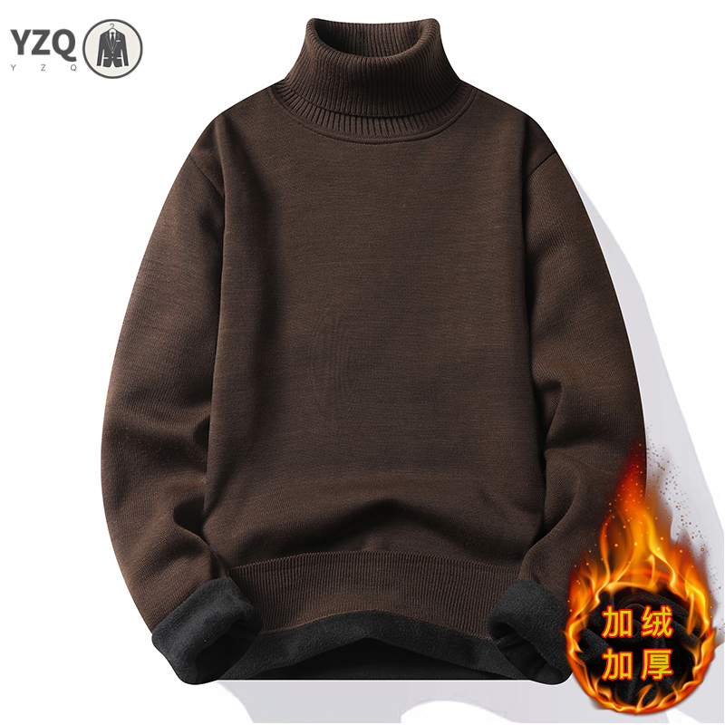 Mens Fashion Jumpers - Pakaian Olahraga Pria Anti-pilling Sweter Turtleneck