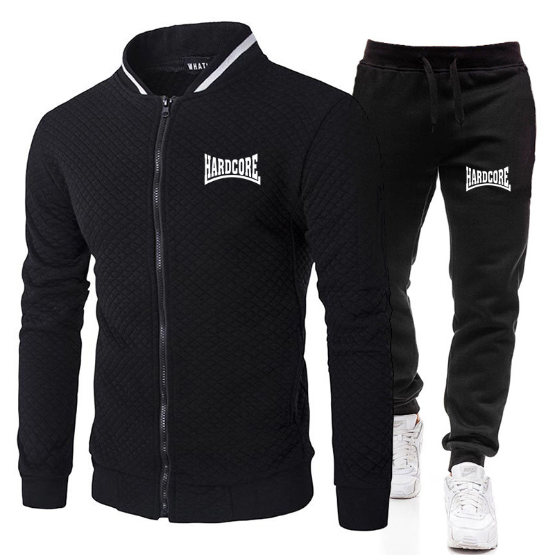 Jacket Mens Fashion - HARDCORE Jaket Set Kerah Tegak Gaya
