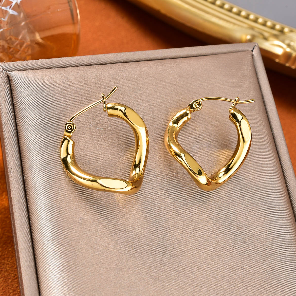 Dubai Men'S Fashion - Anting wanita baja tahan karat, anting