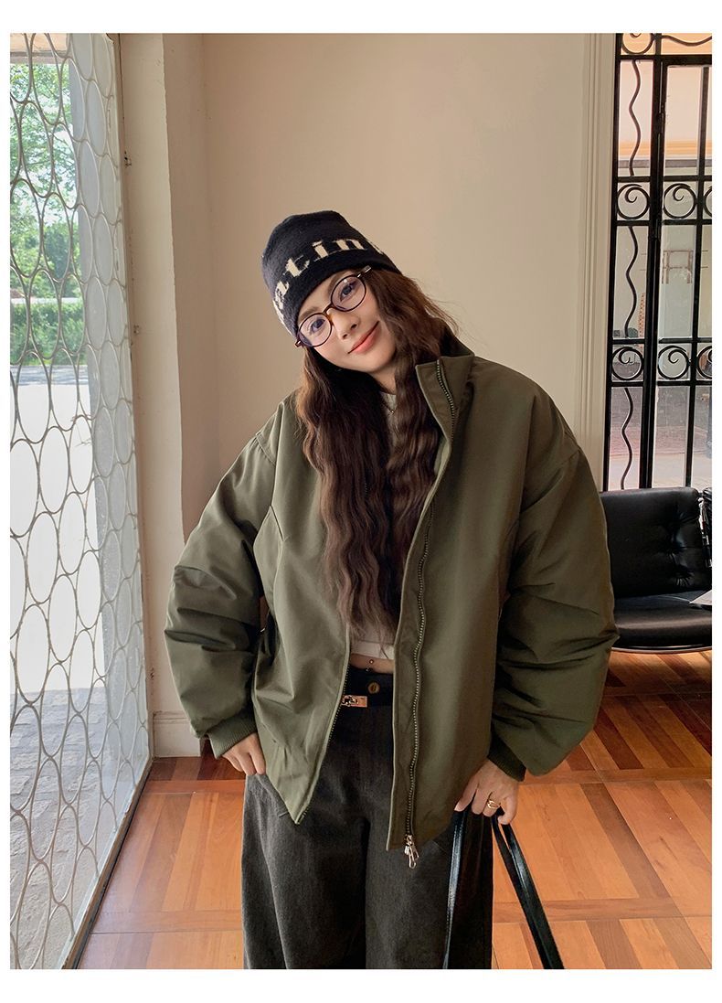 Jaket Bomber Wanita Musim Ding - Sherpa Jacket Fleece ulasan dan harga