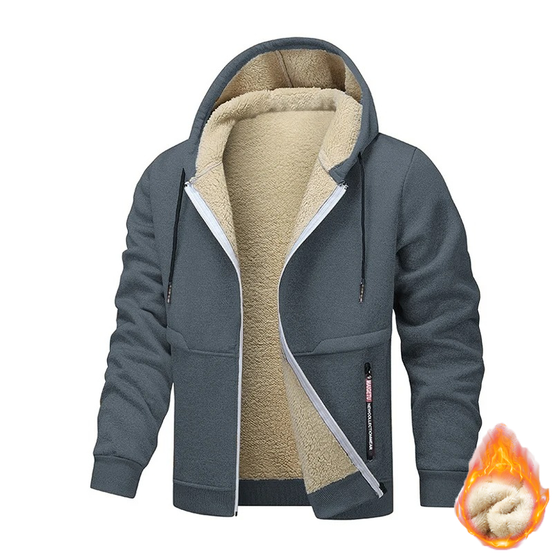 Hoodie Kasual Pria Animal Game - Sherpa Jacket Fleece ulasan dan harga