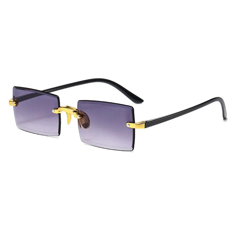 Kacamata Hitam Tanpa Bingkai B - Men'S Fashion Rimless Glasses ulasan dan harga