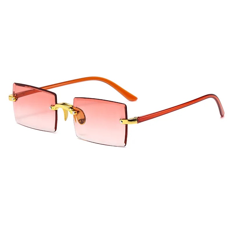 Kacamata Hitam Tanpa Bingkai B - Men'S Fashion Rimless Glasses ulasan dan harga