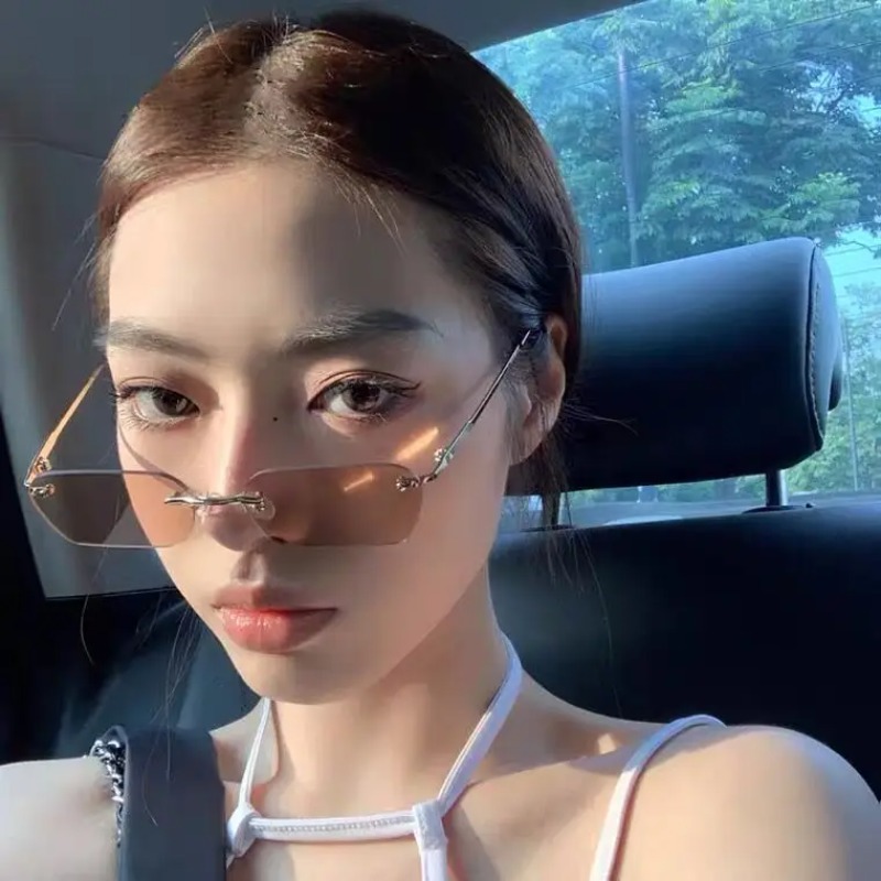 Kacamata Kecil Tanpa Bingkai K - Men'S Fashion Rimless Glasses ulasan dan harga