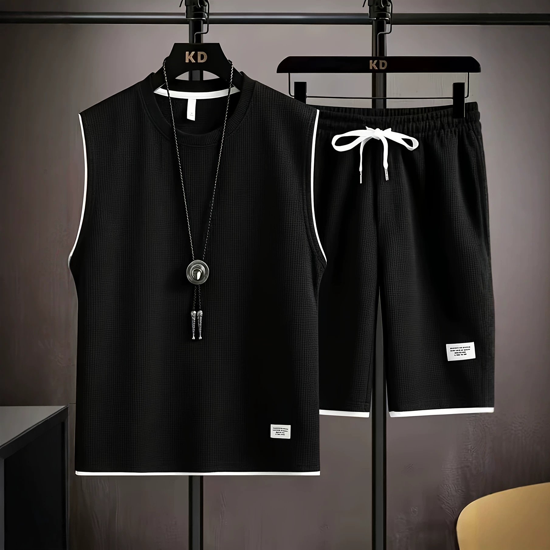 Setelan rompi pria musim panas - Mens Fashion Casual ulasan dan harga
