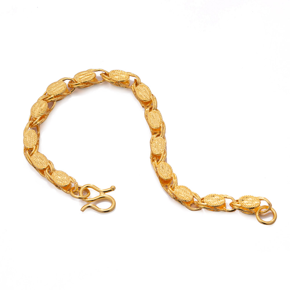 Gelang Pria Warna Emas Trendi  - Dubai Men'S Fashion ulasan dan harga