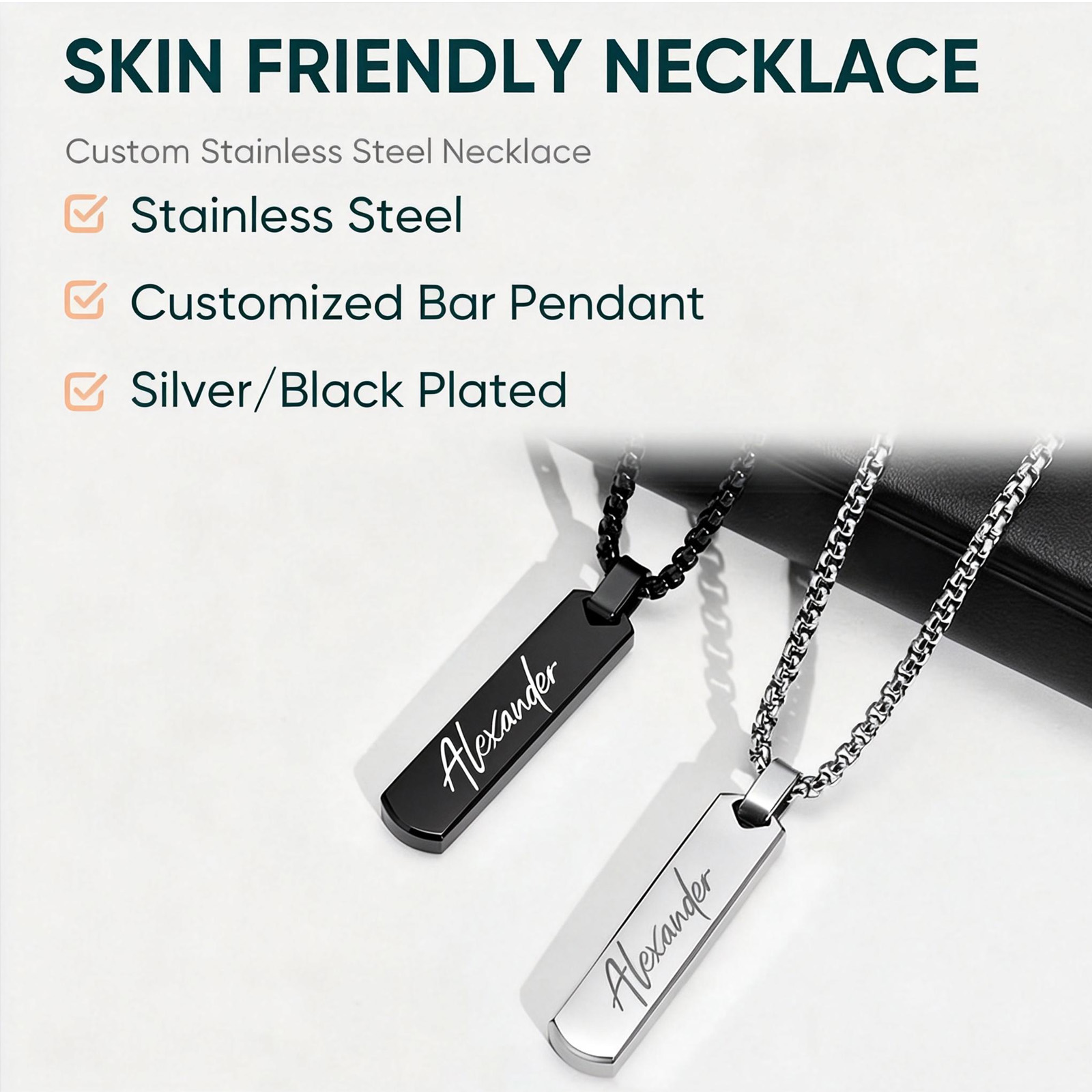 Kalung Ukiran Gratis untuk Pri - Men'S Fashion All Black Outfit ulasan dan harga