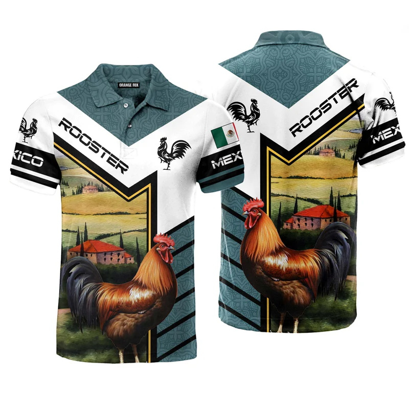 Kaus Polo bendera Meksiko moti - Mens Fashion Mexico ulasan dan harga