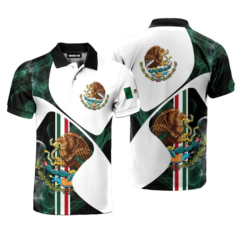 Kaus Polo bendera Meksiko moti - Mens Fashion Mexico ulasan dan harga