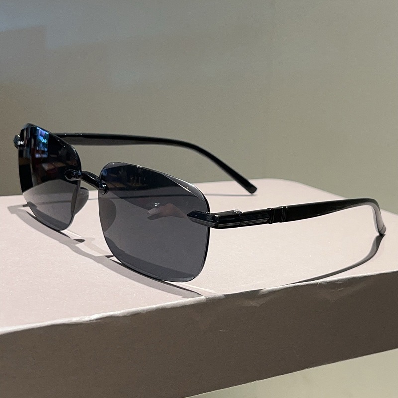 Kacamata Pilot Fashion Pria Me - Men'S Fashion Rimless Glasses ulasan dan harga