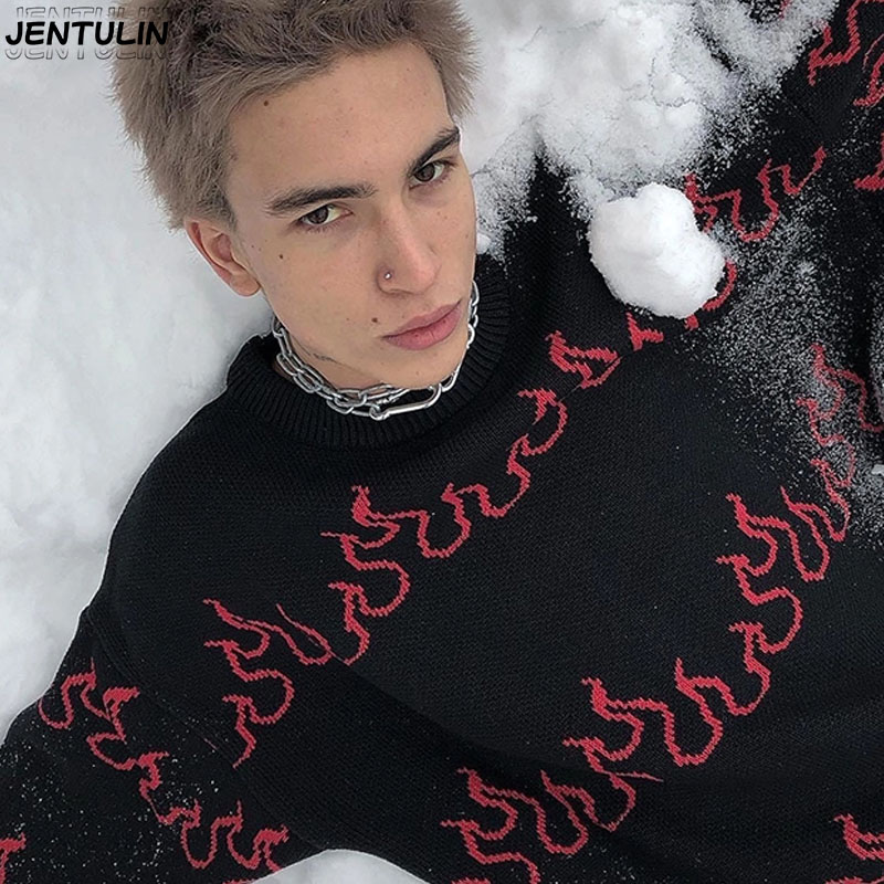 Hadiah Rajutan Flame Untuk Pri - Mens Fashion Jumpers ulasan dan harga