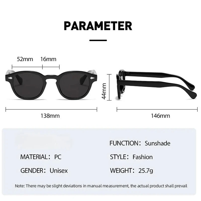Kacamata Hitam Bulat Vintage W - Men'S Fashion Old Money ulasan dan harga