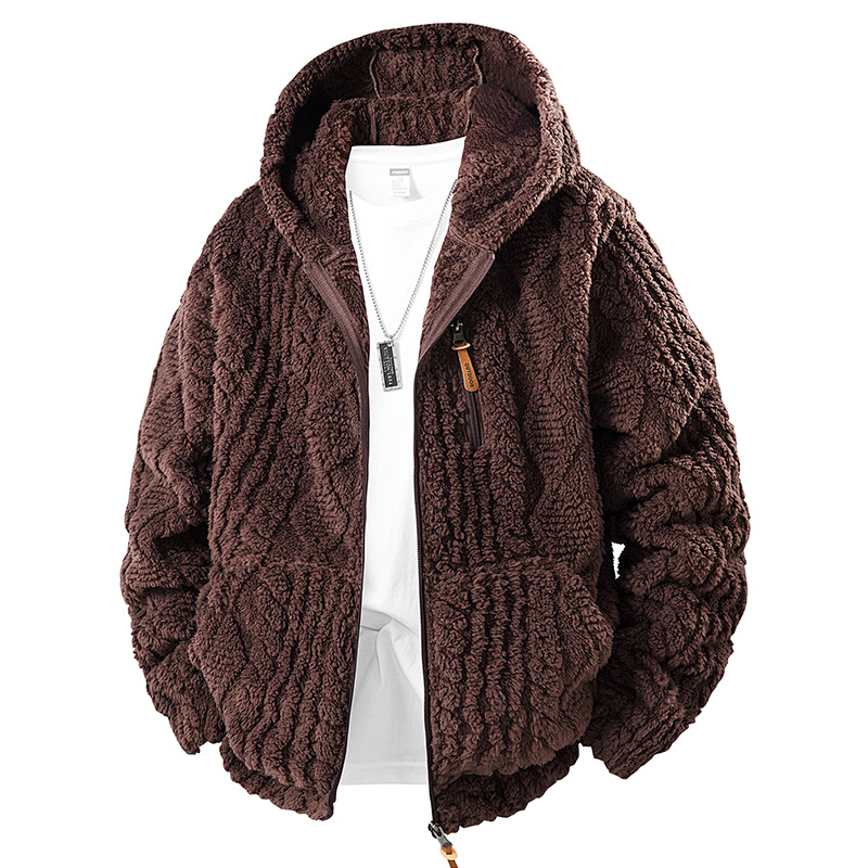 Jaket fleece berkerah hoodie u - Sherpa Jacket Fleece ulasan dan harga