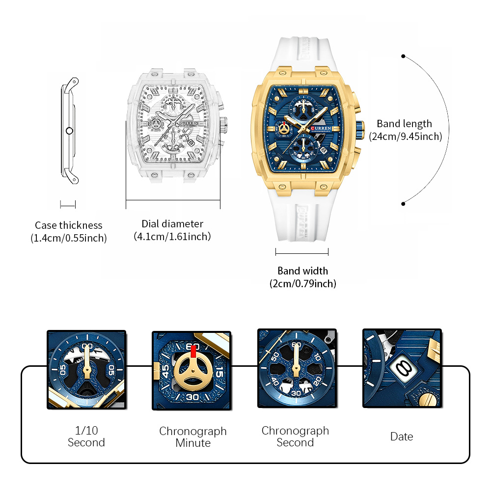 Jam Tangan Mewah Vintage CURRE - Men'S Fashion Old Money ulasan dan harga