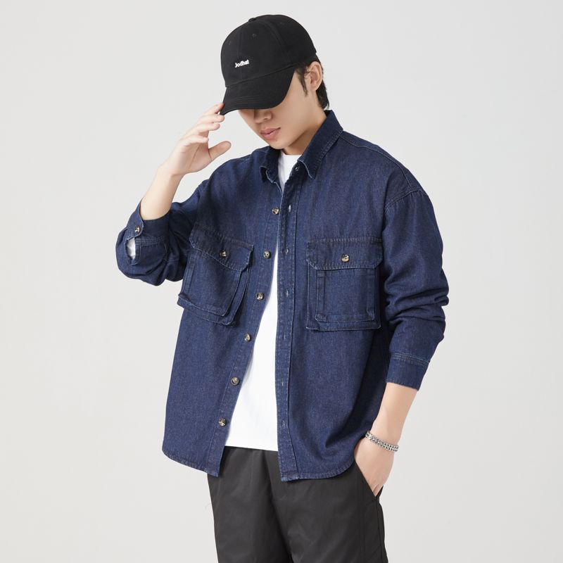 Kemeja Perkakas Katun Murni Bl - Jacket Mens Fashion ulasan dan harga