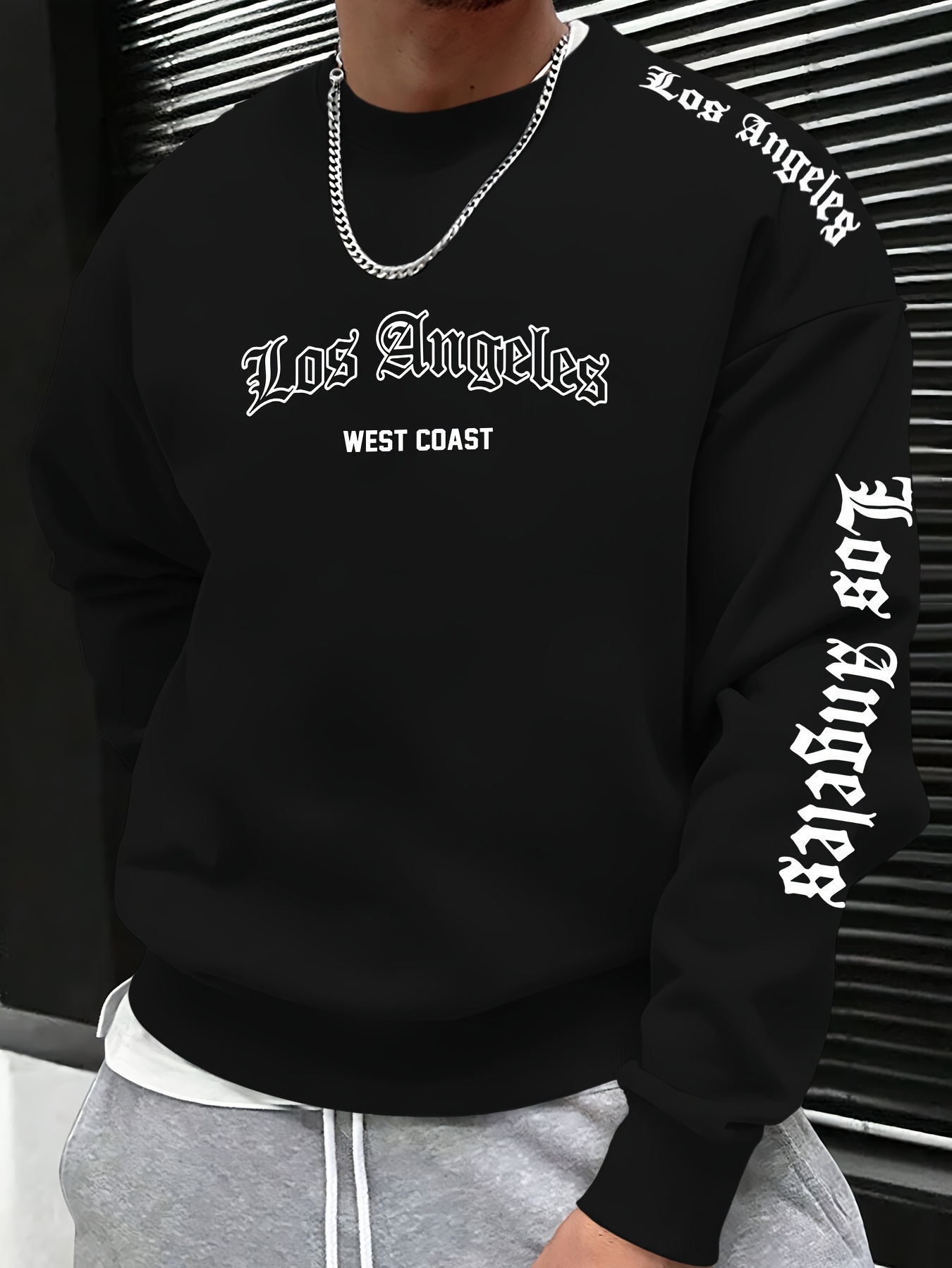 Sweatshirt Pria Leher Bulat de - Mens Fashion Casual ulasan dan harga