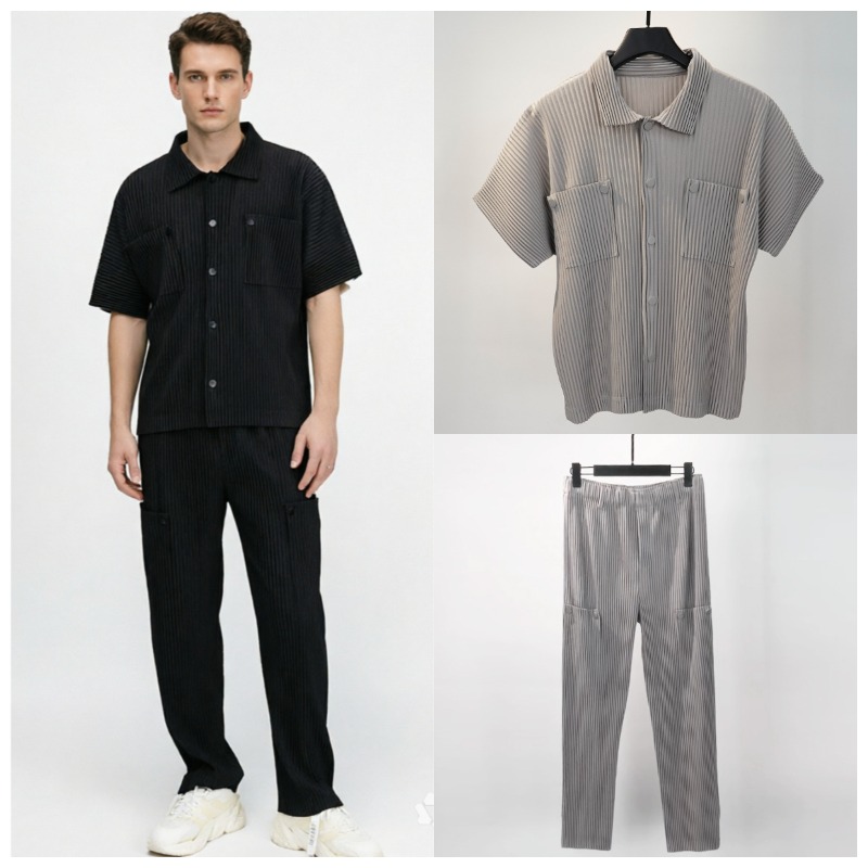 Set Kemeja Lipit Miyake Plisse - Jacket Mens Fashion ulasan dan harga