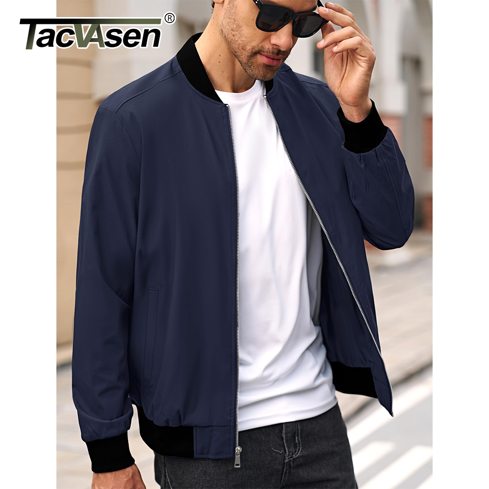 TACVASEN jaket Varsity pria, j - Varsity Jacket Letterman ulasan dan harga