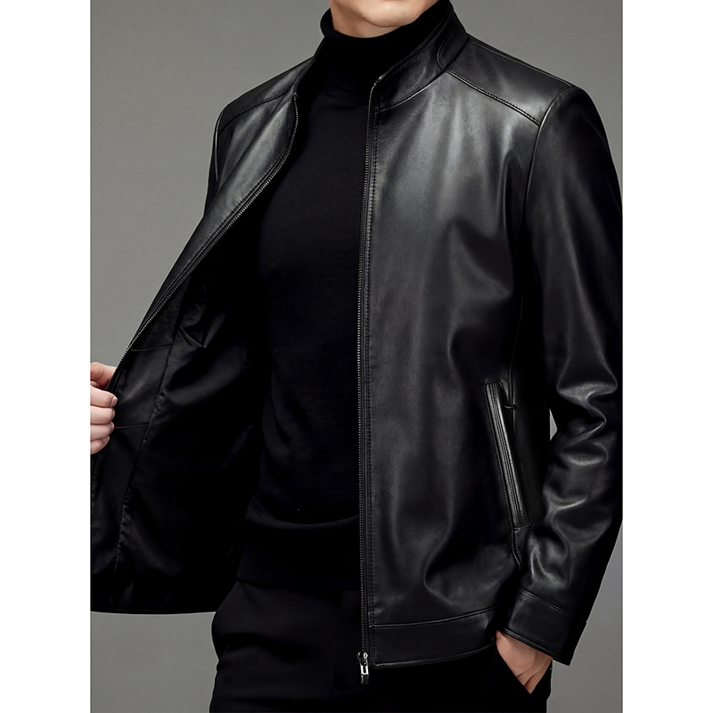 Jaket kulit pria 100% kulit do - Men'S Fashion Leather Jacket ulasan dan harga