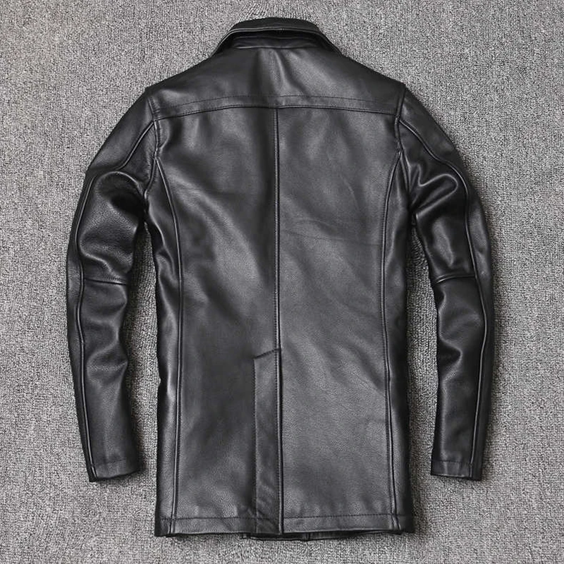 Jaket kulit asli pria, jaket k - Men'S Fashion Leather Jacket ulasan dan harga