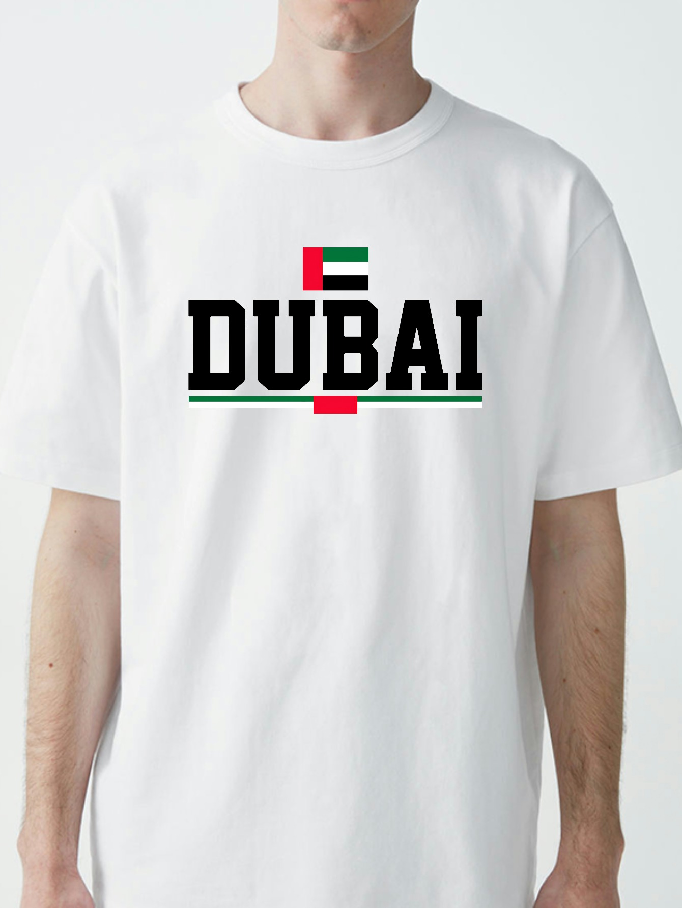 Kaus Pola Geometris Bendera Un - Dubai Men'S Fashion ulasan dan harga