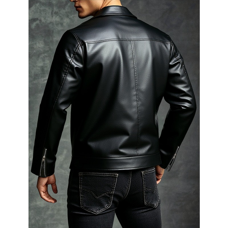 Jaket Kulit Pria Terbaru Model - Men'S Fashion Leather Jacket ulasan dan harga