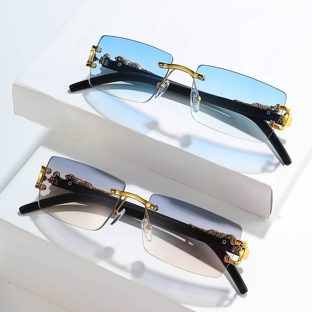 1 Buah Kacamata Hitam Tanpa Bi - Men'S Fashion Rimless Glasses ulasan dan harga