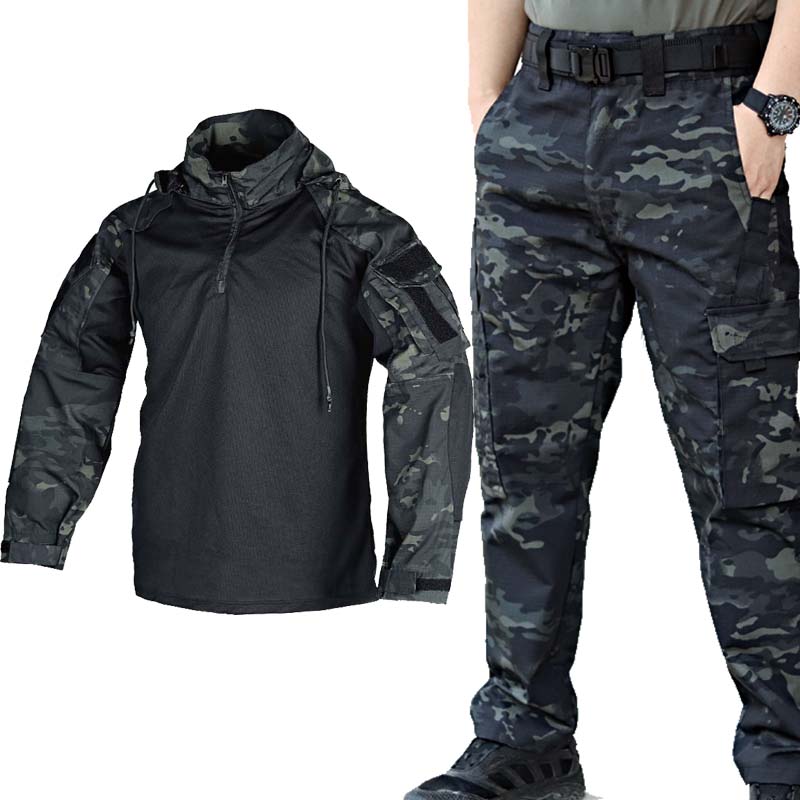 Setelan Kemeja & Celana Tempur - Military Shirt Men ulasan dan harga