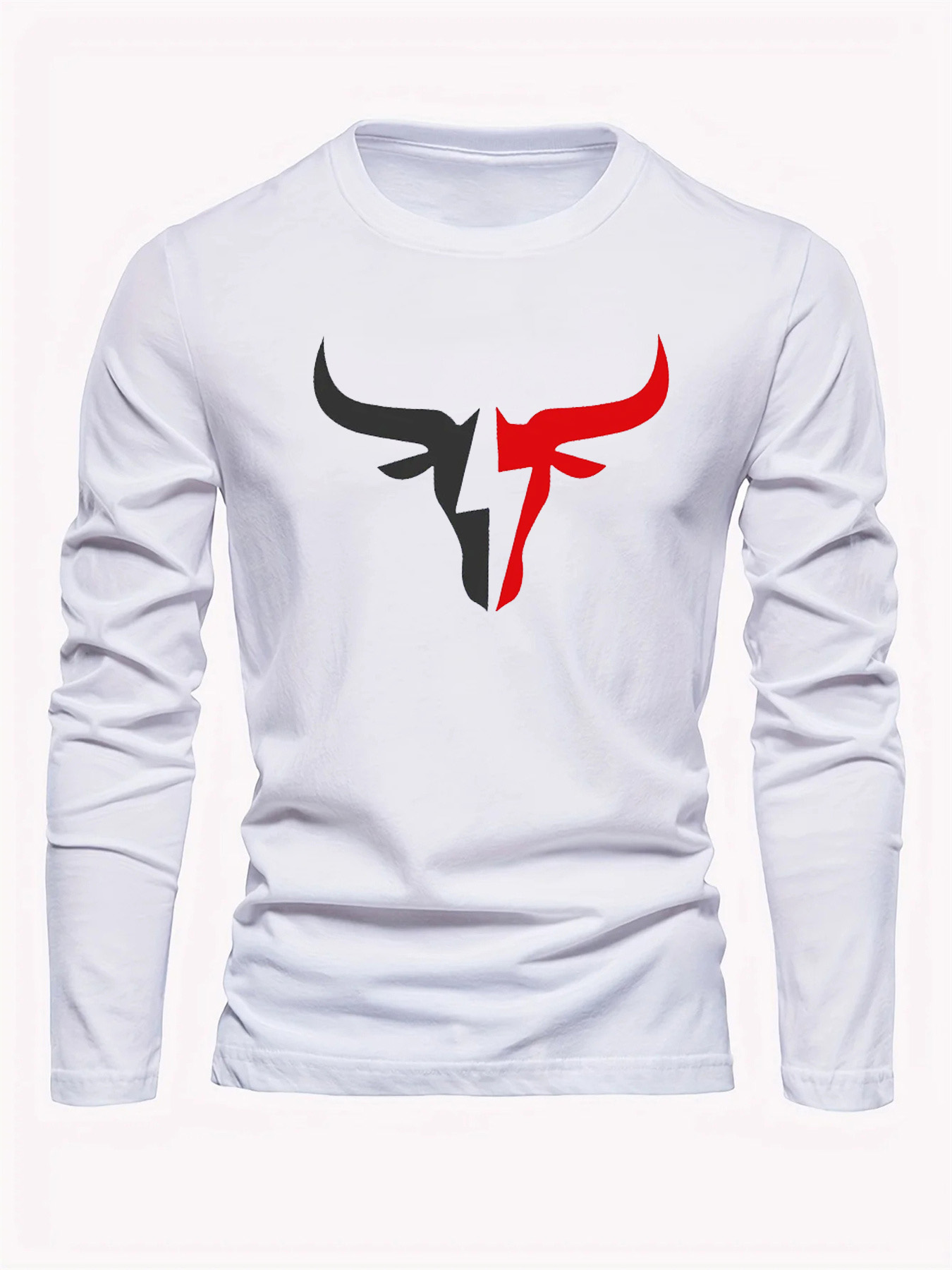 Kaos Lengan Panjang Pria Warna - Mens Fashion Casual ulasan dan harga