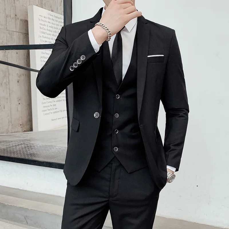 Setelan (Blazer+Rompi+Celana)  - Men'S Dress Pants Fashion ulasan dan harga