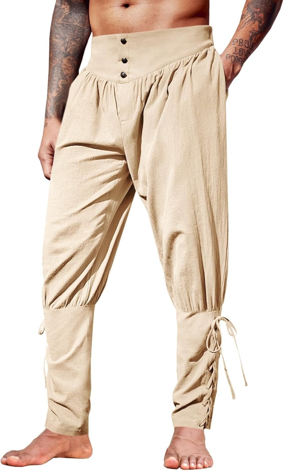 Celana Linen Abad Pertengahan  - Men'S Dress Pants Fashion ulasan dan harga