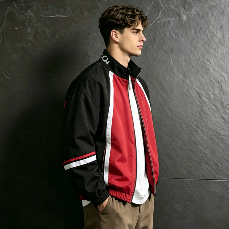 UETEEY Jaket Bomber Pria Gaya  - Varsity Jacket Letterman ulasan dan harga