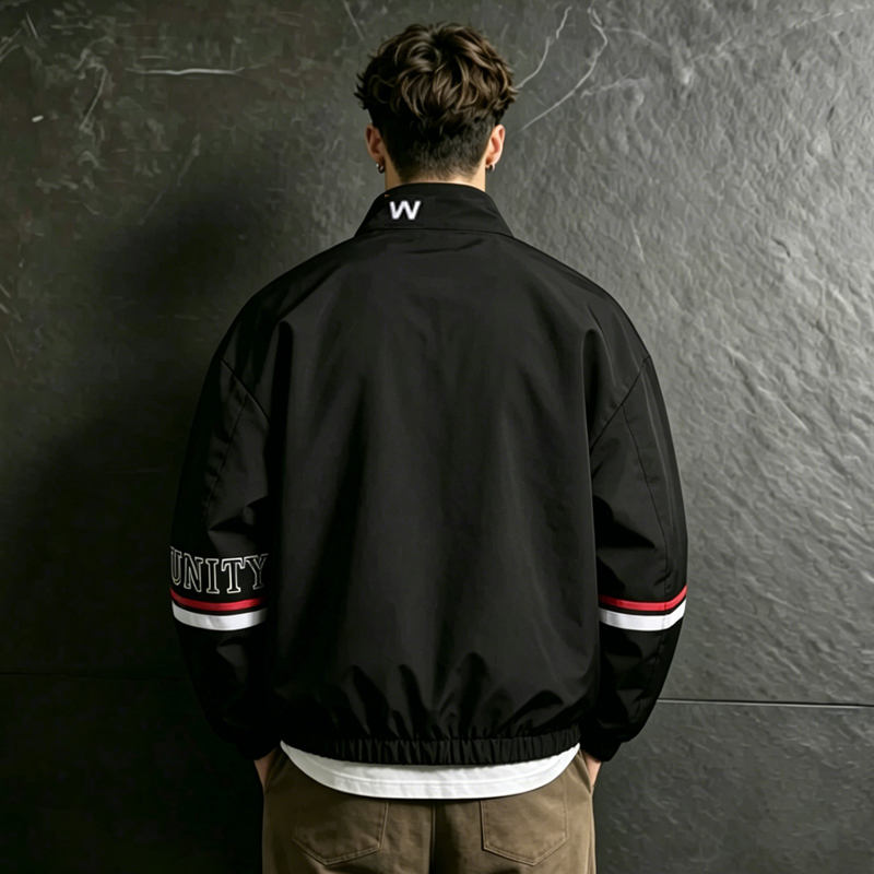 UETEEY Jaket Bomber Pria Gaya  - Varsity Jacket Letterman ulasan dan harga