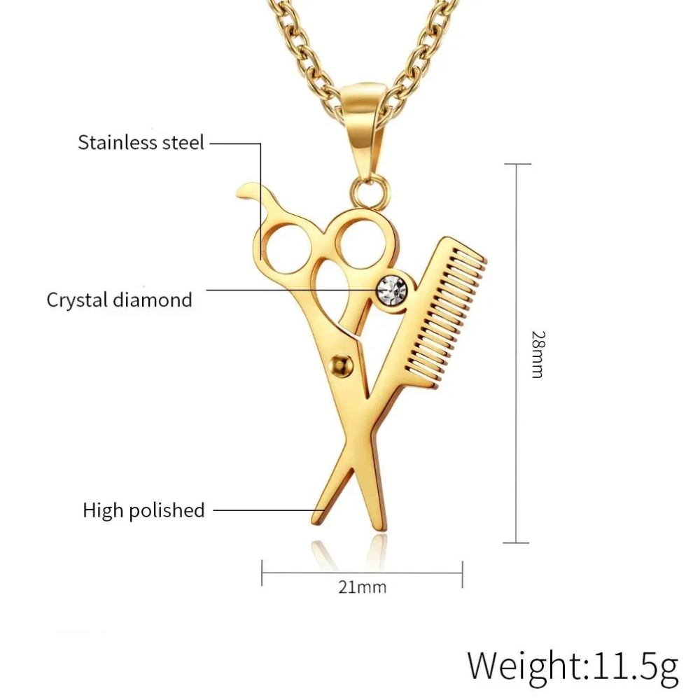 Kalung Liontin Gunting Sisir P - Men'S Fashion Haircuts ulasan dan harga