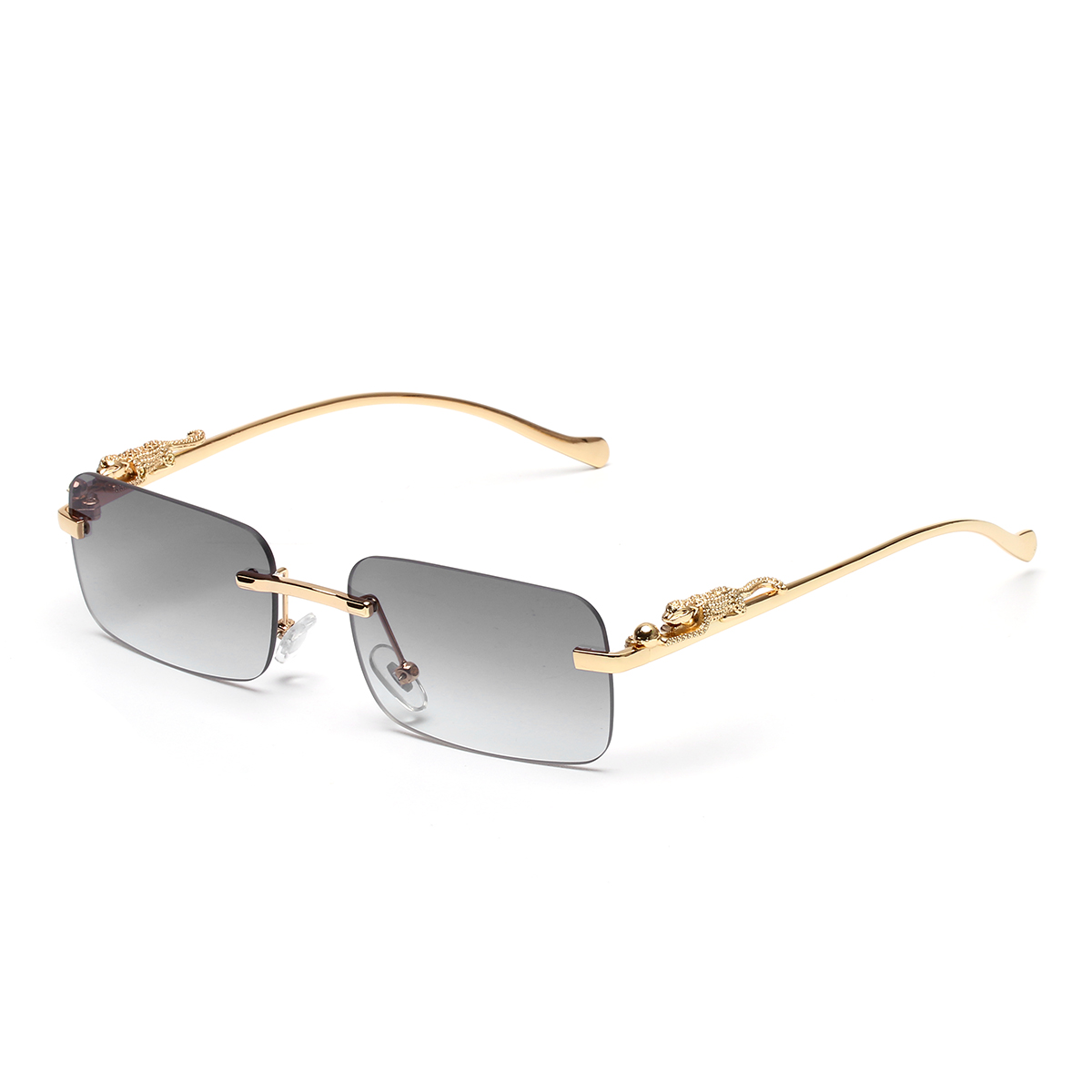 Kacamata Hitam Tanpa Bingkai U - Men'S Fashion Rimless Glasses ulasan dan harga