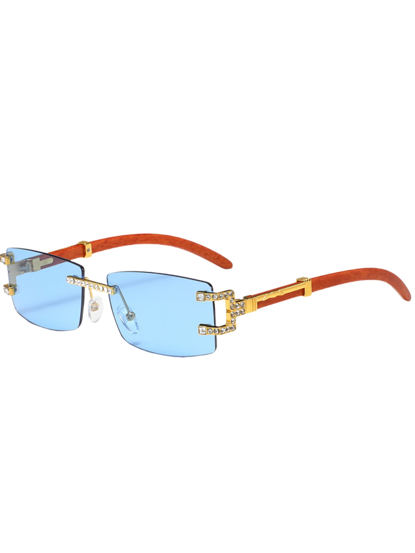 Kacamata hitam modis retro kak - Men'S Fashion Rimless Glasses ulasan dan harga