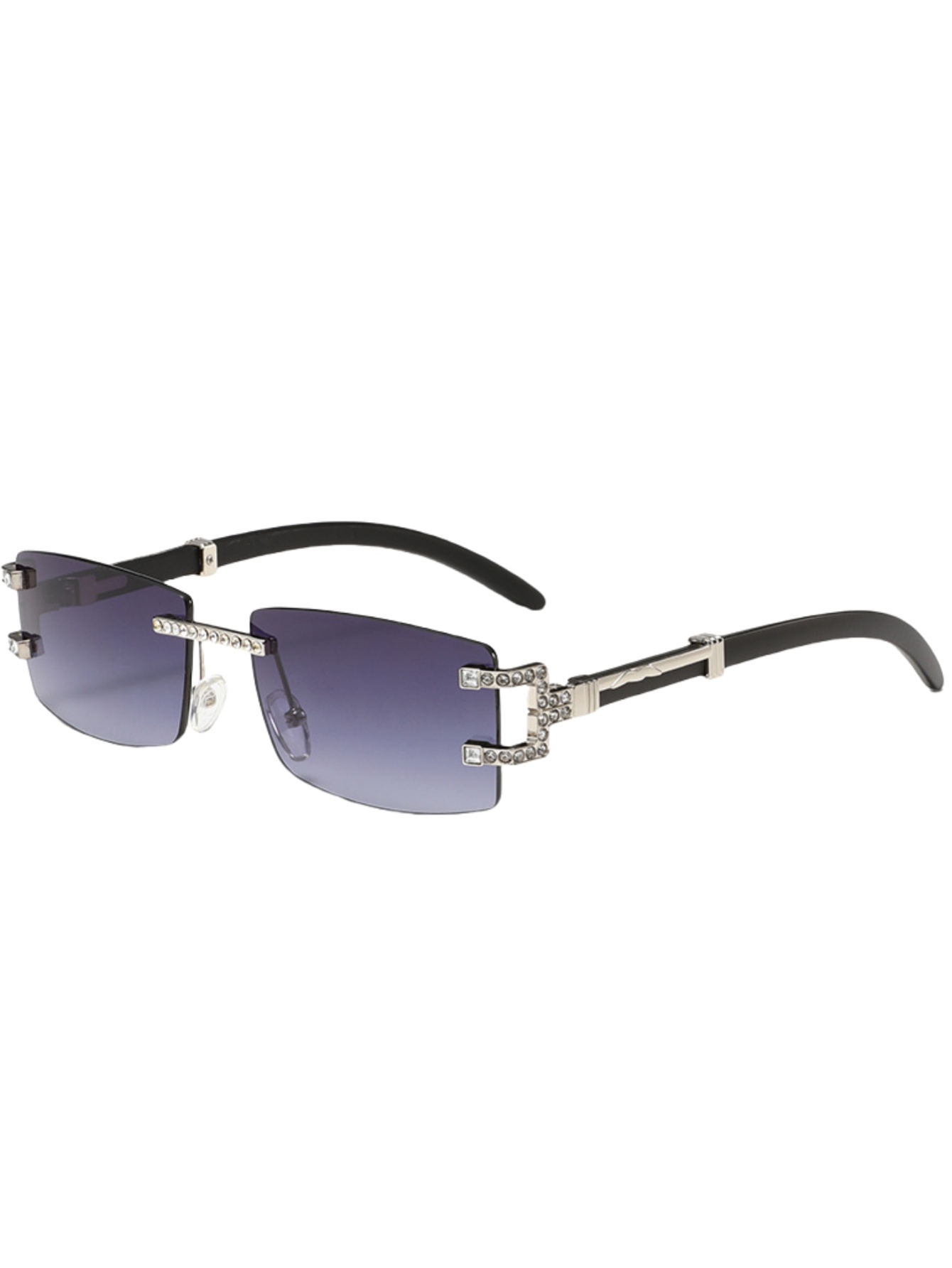 Kacamata hitam modis retro kak - Men'S Fashion Rimless Glasses ulasan dan harga